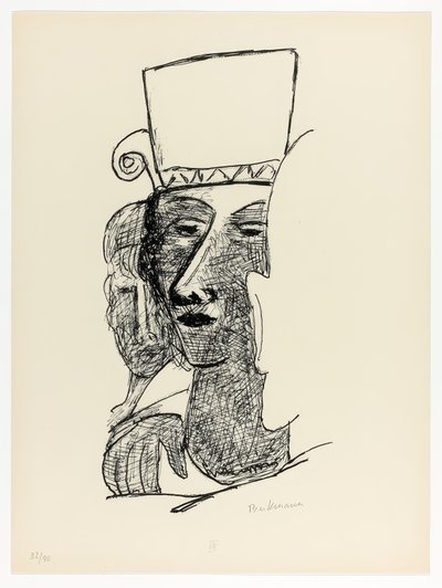 Dancing Couple, plate 7 from Day and Dream 作： Max Beckmann