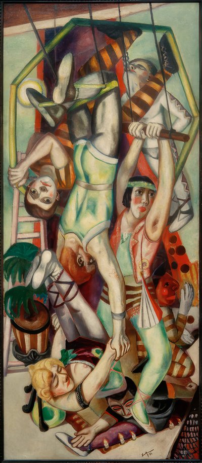 空中ブランコ 作： Max Beckmann