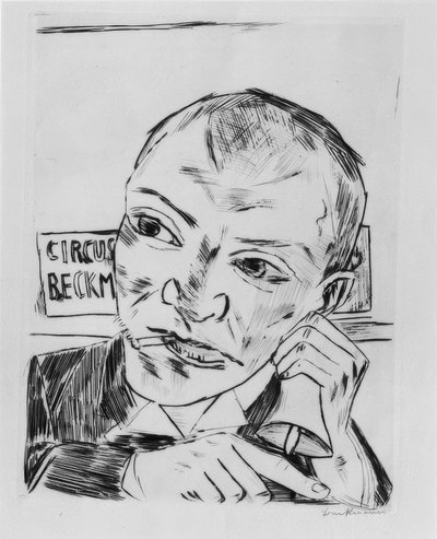 The crier 作： Max Beckmann