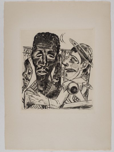 「黒人男性」 作： Max Beckmann