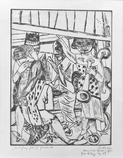 幕が上がる 作： Max Beckmann
