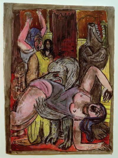 犬は大きくなる 作： Max Beckmann