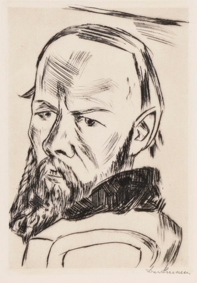 ドストエフスキー 2 世、1921 年。 作： Max Beckmann