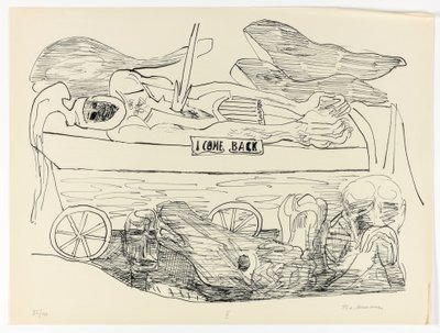 戦争の夢、プレート10「デイアンドドリーム」より 作： Max Beckmann