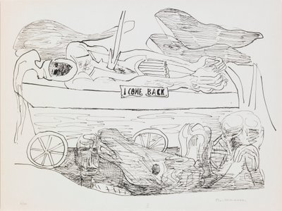 戦争の夢、ポートフォリオ「Day and Dream」のプレート 10 作： Max Beckmann