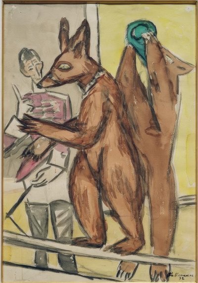 クマの着せ替え 作： Max Beckmann