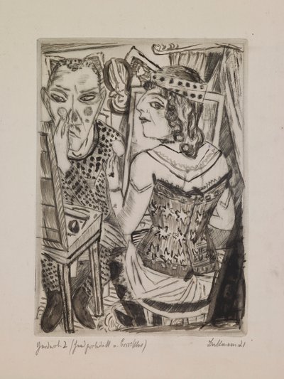 更衣室、ポートフォリオ「The Annual Fair」のプレート 2 作： Max Beckmann