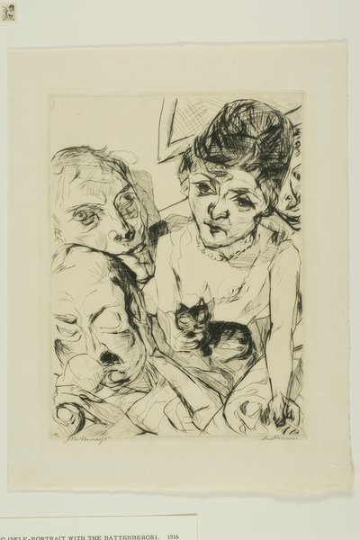 夕方、Gesichterのプレート10 作： Max Beckmann
