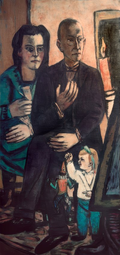 ファミリー・ピクチャー・リュティエンズ 作： Max Beckmann