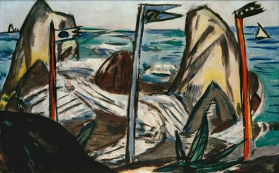 バンドール周辺の岩石 作： Max Beckmann