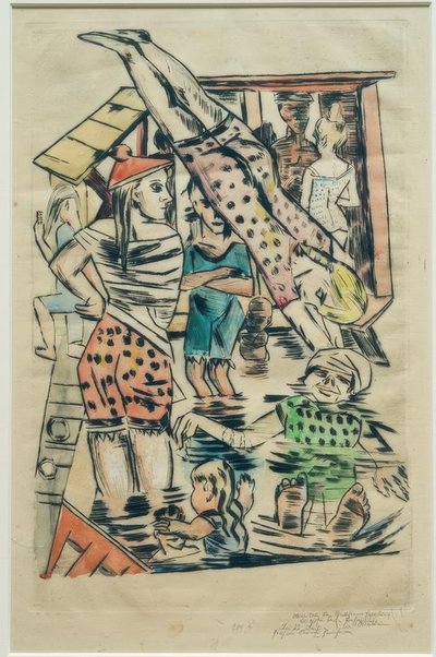 女湯 作： Max Beckmann