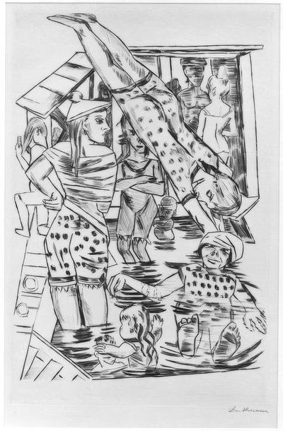 女湯 作： Max Beckmann
