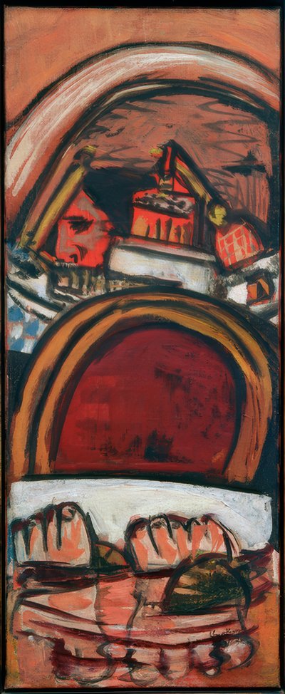 お風呂での足 作： Max Beckmann