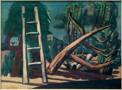 大きな雷雨の風景 作： Max Beckmann
