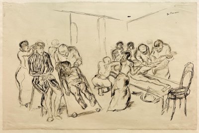 大きな手術室 作： Max Beckmann