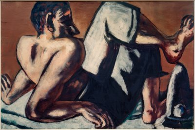 ハーフヌードピエロ（アーティスト 作： Max Beckmann