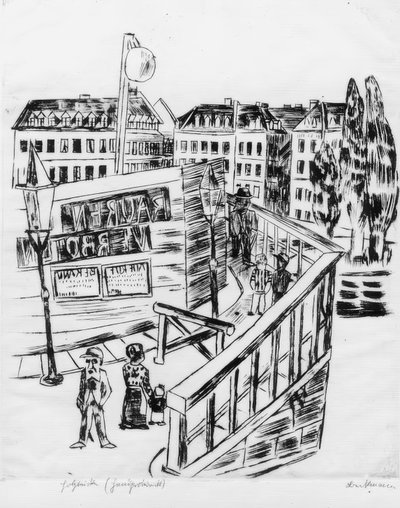 木製ブリッジ 作： Max Beckmann