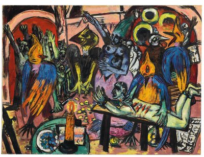 鳥の地獄 作： Max Beckmann