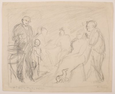 II [2次] ゼク家似顔絵下絵 作： Max Beckmann