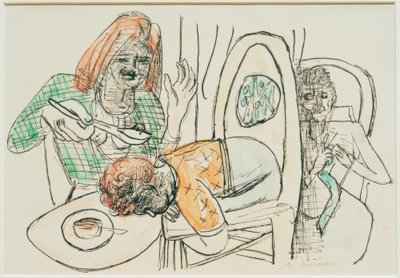 私はスープを食べません。 作： Max Beckmann