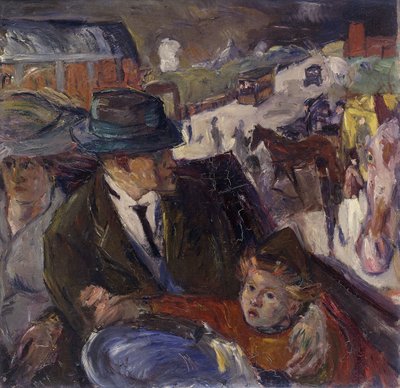 車の中で; イムオート 作： Max Beckmann
