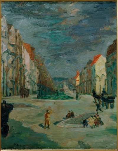 ベルリンのカイザーダム 作： Max Beckmann