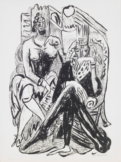 King and Demagogue、ポートフォリオ「Day and Dream」のプレート 8 作： Max Beckmann