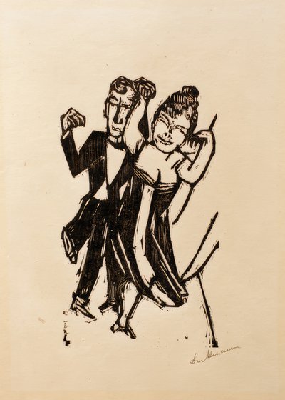 踊る小さなカップル 作： Max Beckmann