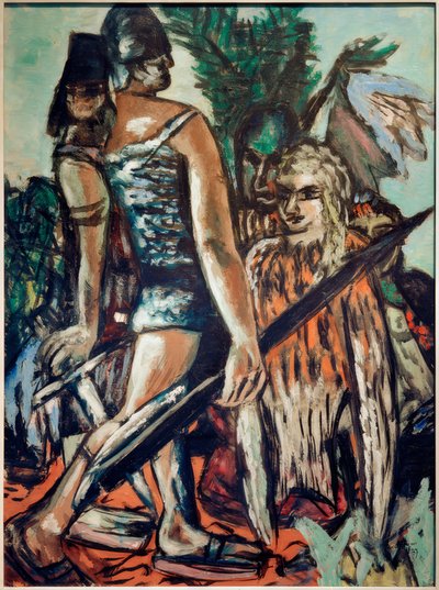 戦士とバードウーマン 作： Max Beckmann