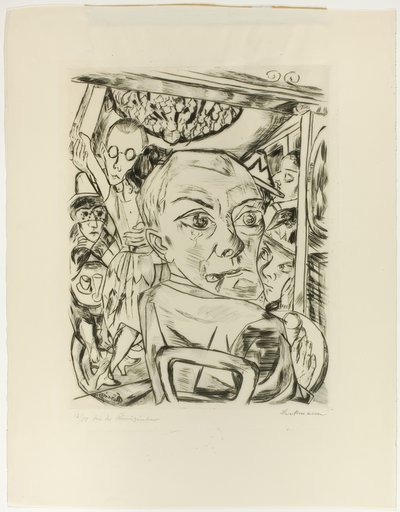 クイーン・バー（セルフ・ポートレート 作： Max Beckmann
