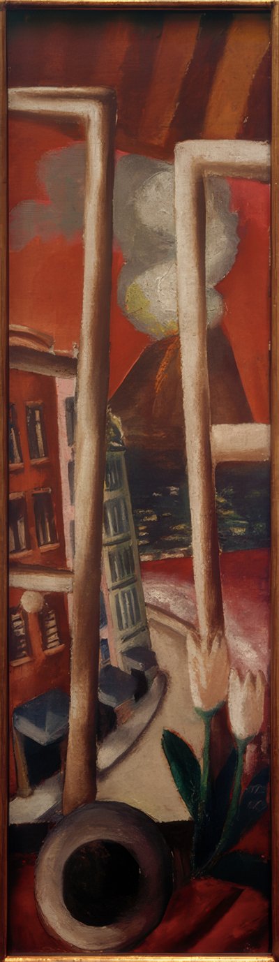 ベスビオ火山のある風景 作： Max Beckmann