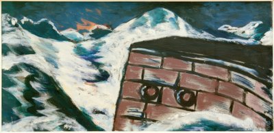 嵐の中の上陸岸壁 作： Max Beckmann