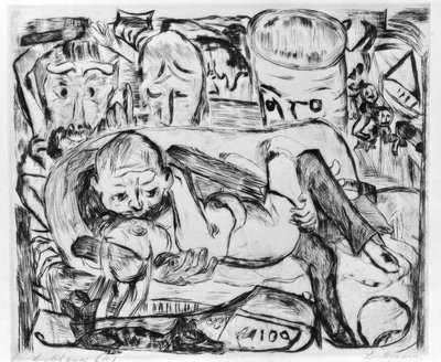 リーベスパールII 作： Max Beckmann
