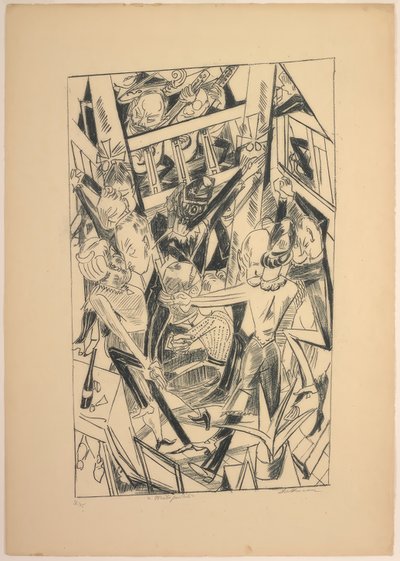 マレパルタス、「地獄」のプレート8 作： Max Beckmann