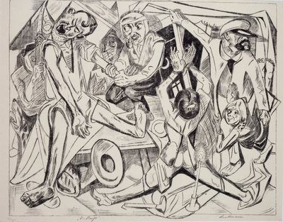マレパトルス、Max Beckmann (1884-1950) 作、リトグラフ。 20世紀ドイツ。 作： Max Beckmann