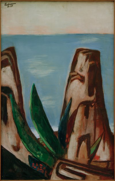 マリン。フレンチリビエラ 作： Max Beckmann