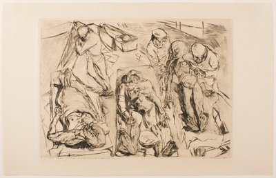 死体安置所 作： Max Beckmann