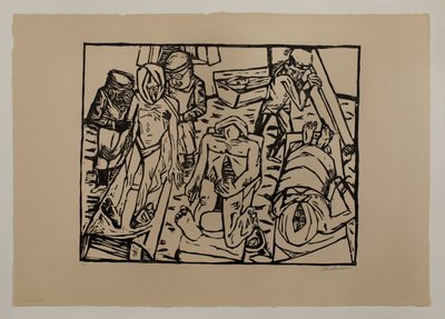 死体安置所 作： Max Beckmann