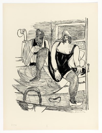 Day and Dream」より「Morning, plate 11 作： Max Beckmann