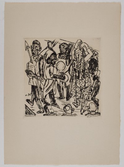 「黒人の踊り」 作： Max Beckmann