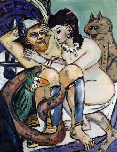 オデュッセウスとカリプソ 作： Max Beckmann