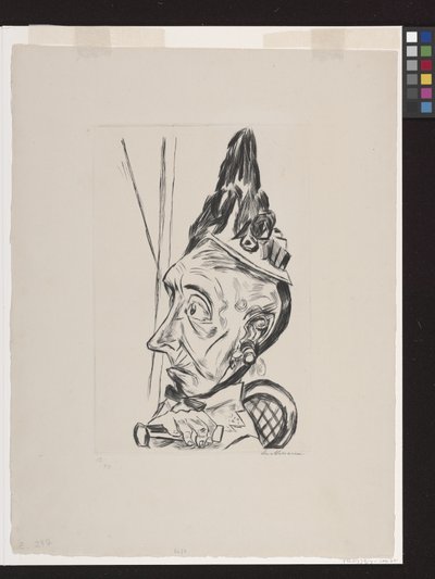ボンネットの老婆 作： Max Beckmann