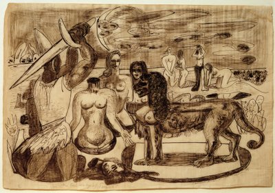ペルセウス（ヘラクレス）の最後の課題 作： Max Beckmann