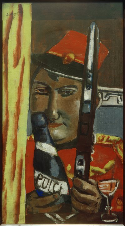 ペルーの兵士が飲みたがっている 作： Max Beckmann