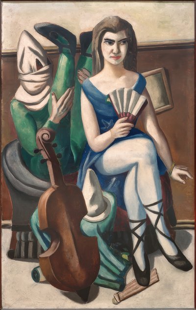 ピエレットとピエロ 作： Max Beckmann
