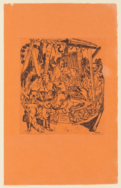 連作第7図：年市 作： Max Beckmann