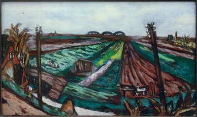 Hembrugのあるポルダー風景 作： Max Beckmann