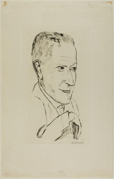 ラインハルト・ピーパの肖像 作： Max Beckmann