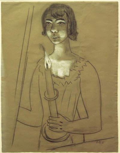 キャンドル付きクアッピ 作： Max Beckmann