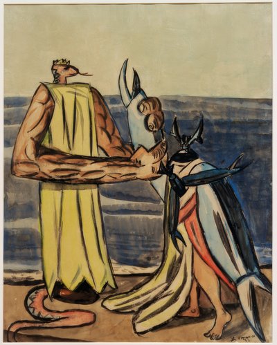 蛇王とクワガタの花嫁 作： Max Beckmann